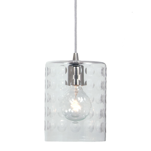 JVI Designs 1300-17 G10 One light grand central Pendant pewter finish 6" Wide, hammered column mouth blown glass shade